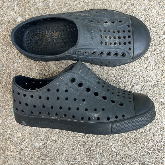 Native Black Sandals Slip-On Perforated Design - Picture 6 of 10